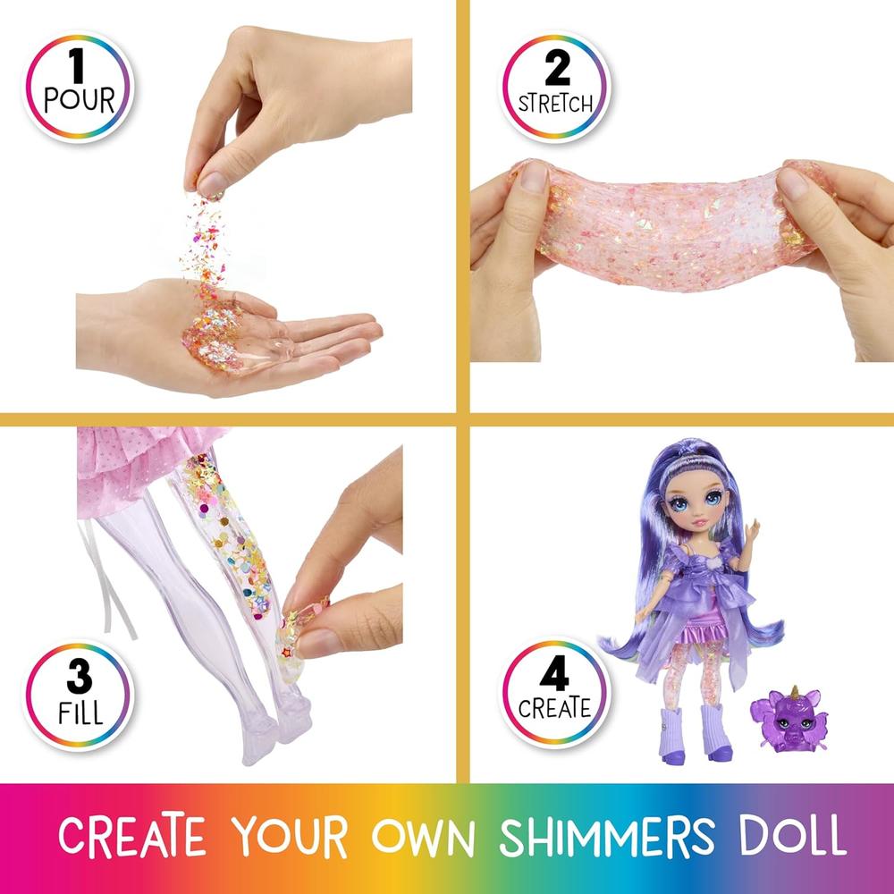 RAINBOW HIGH RAINBOW SHIMMERS MUÑECA CON SLIME - 4