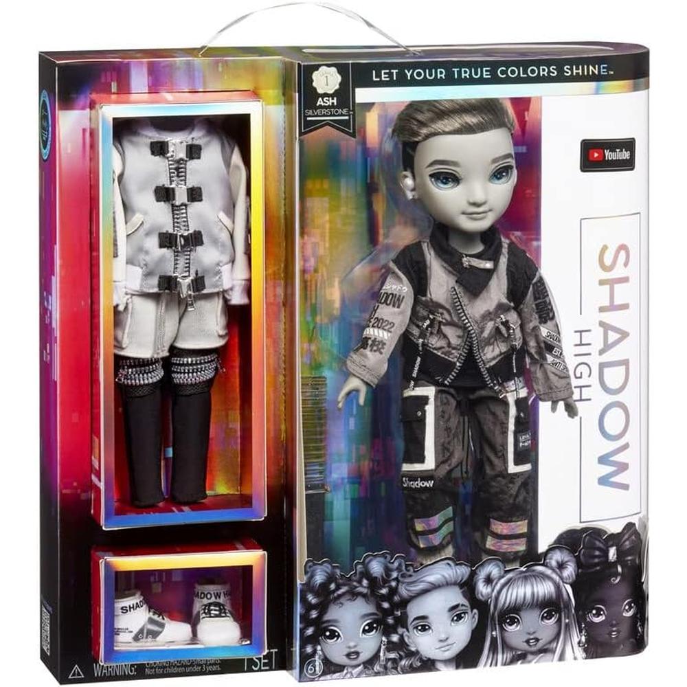 RAINBOW HIGH SHADOW ASH SILVERSTONE MUÑECA CON OUTFITS - 4