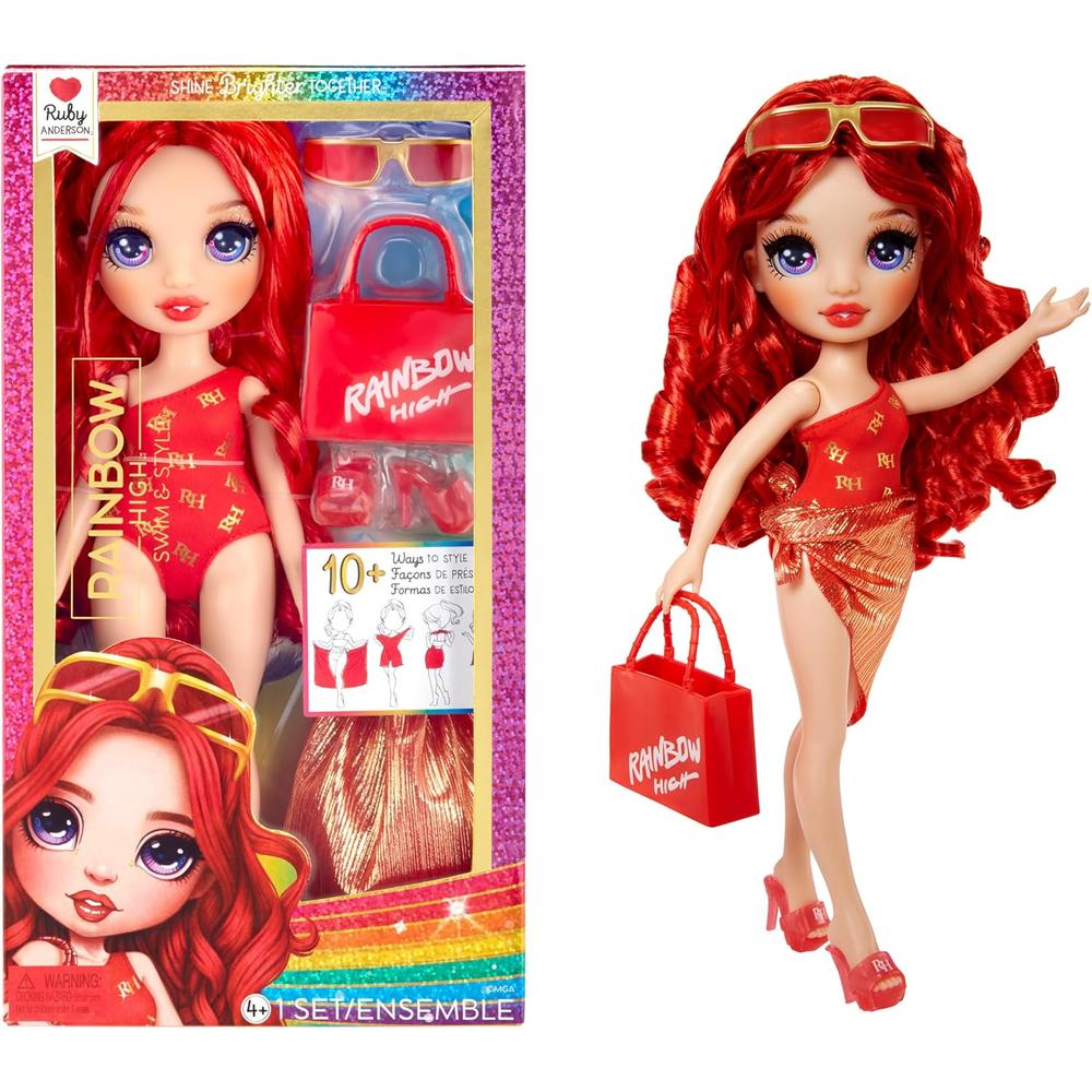RAINBOW HIGH SWIM Y STYLE RUBY MUÑECA - 1