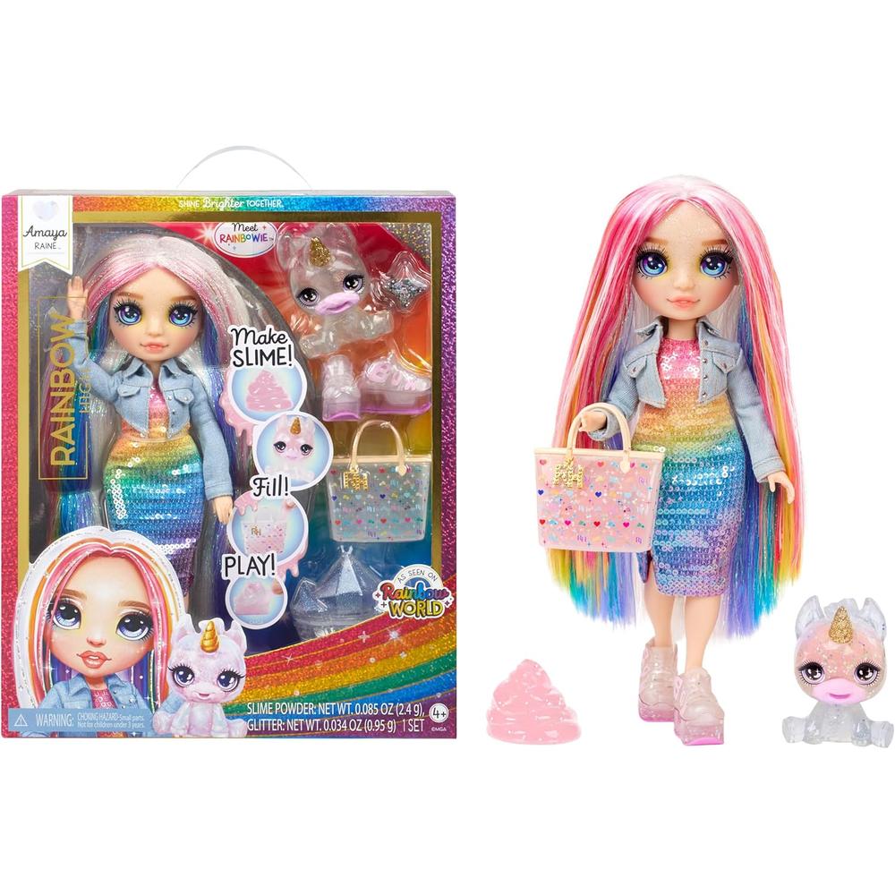 RAINBOW HIGH AMAYA MUÑECA ARCOÍRIS CON MASCOTA - 1