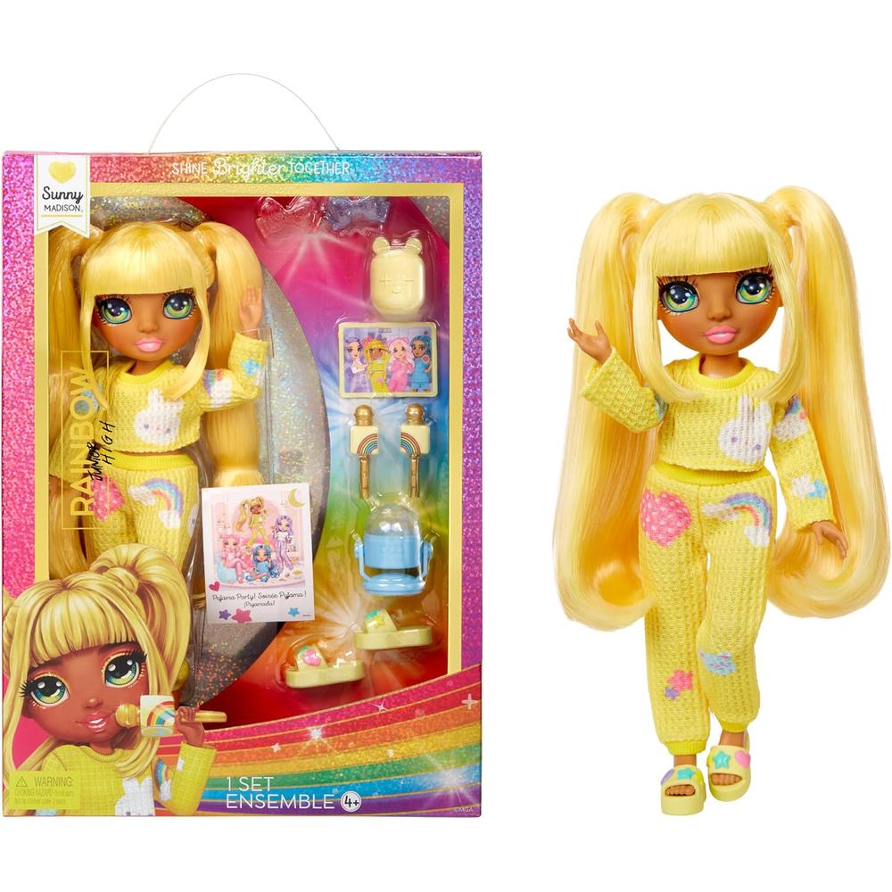 RAINBOW HIGH JR. PIJAMA PARTY MUÑECA RUBIA - 1