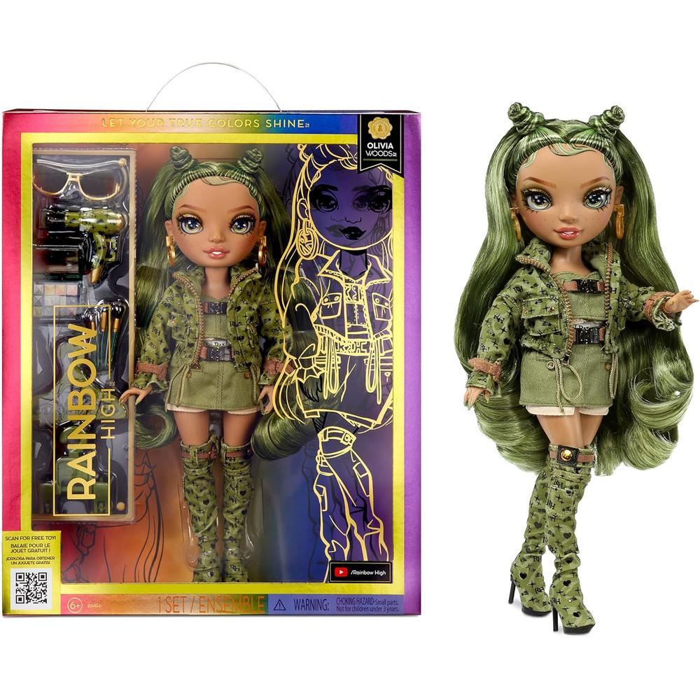 RAINBOW HIGH OLIVIA MUÑECA CAMUFLAJE CON ACCESORIOS - 1