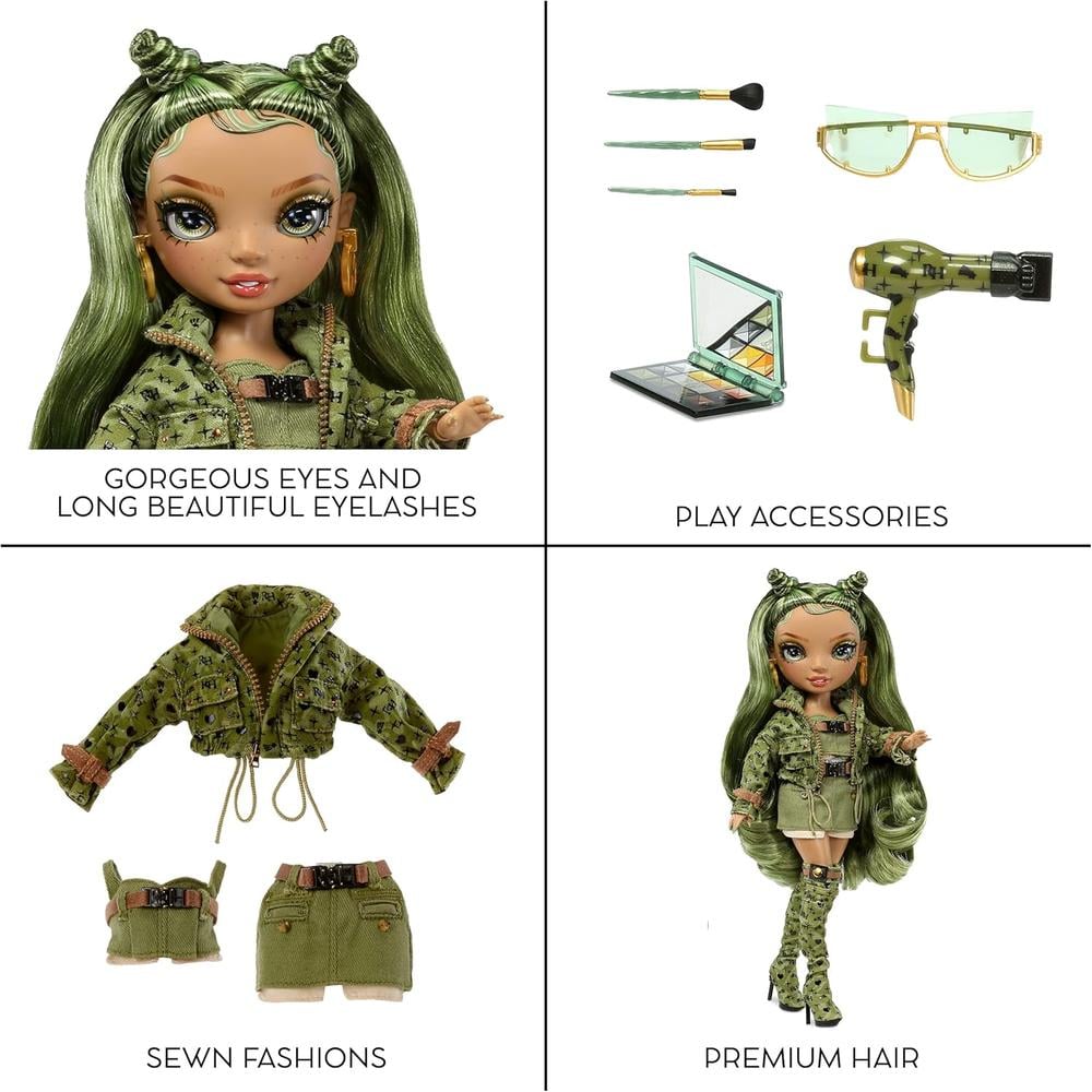 RAINBOW HIGH OLIVIA MUÑECA CAMUFLAJE CON ACCESORIOS - 5