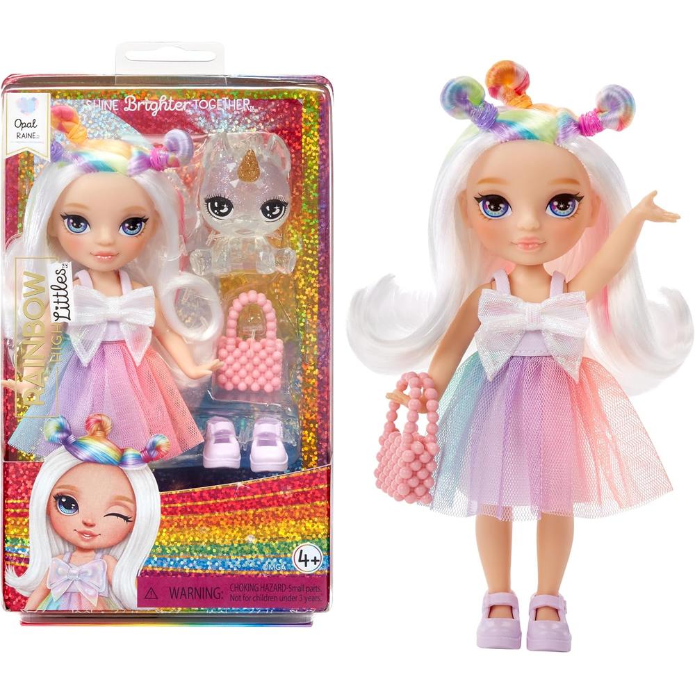 RAINBOW HIGH LITTLES OPAL RAINE MUÑECA CON UNICORNIO - 1