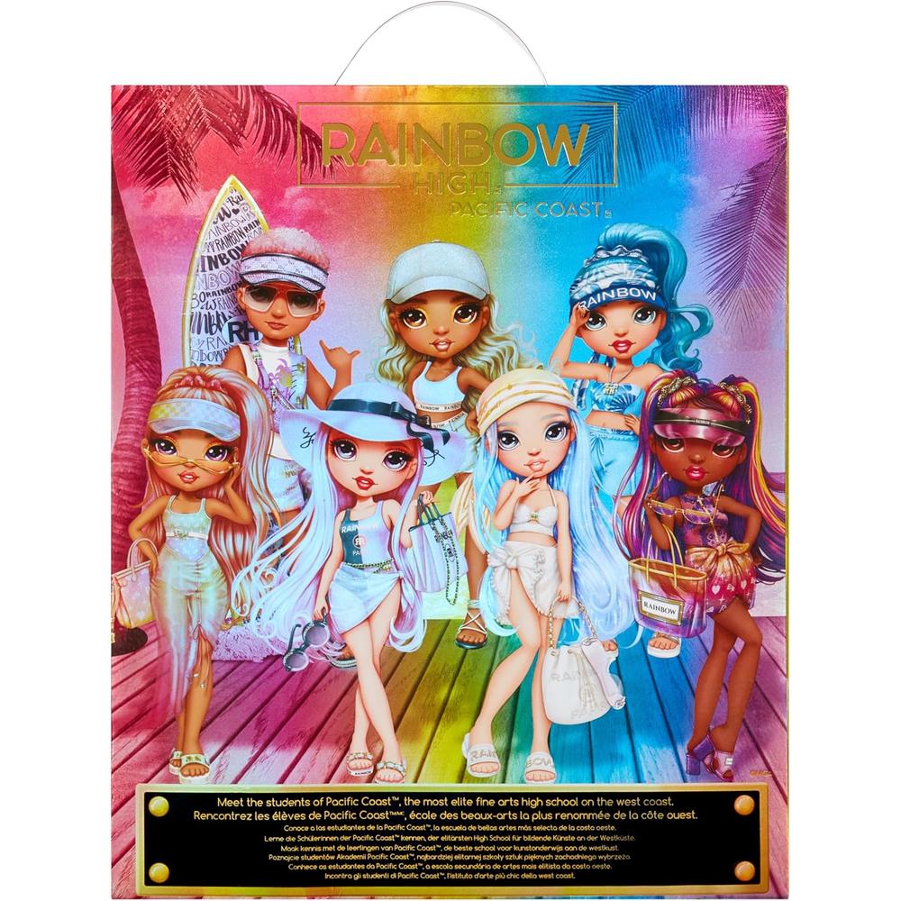 RAINBOW HIGH PACIFIC COAST HARPER DUNE MUÑECA ACCESORIOS PISCINA - 5