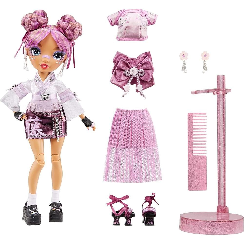 RAINBOW HIGH LILA YAMAMOTO MUÑECA MALVA - 3