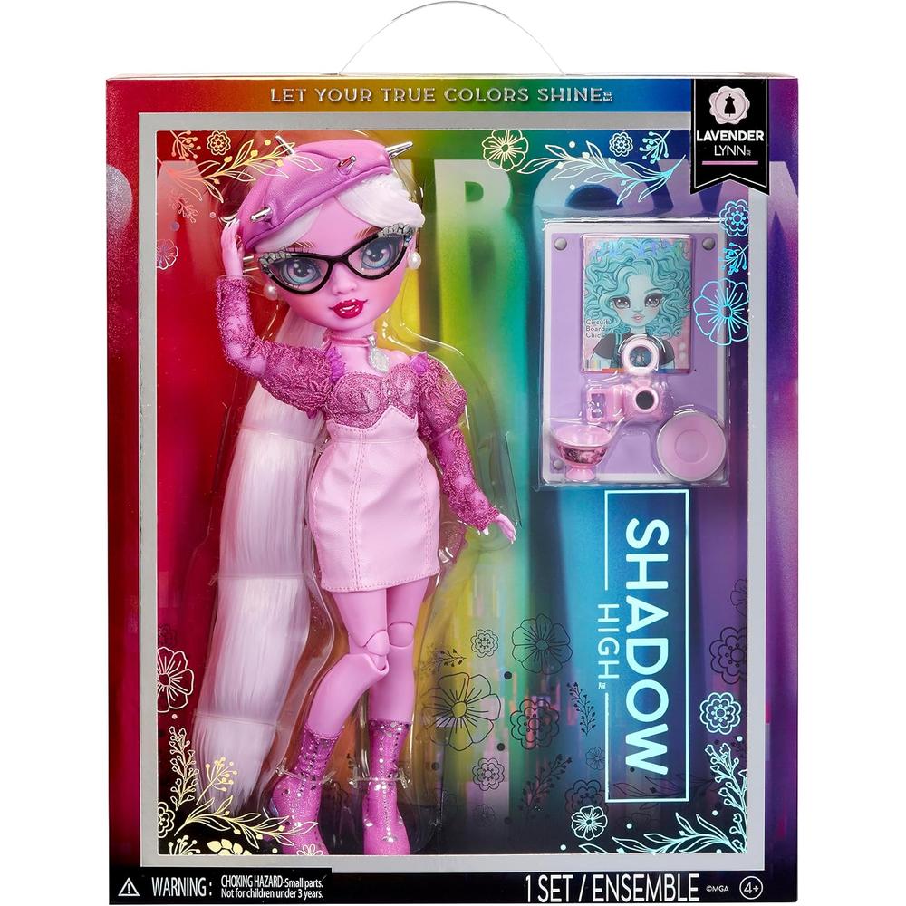 RAINBOW HIGH SHADOW HIGH LAVENDER MUÑECA MORADA CON ACCESORIOS - 2