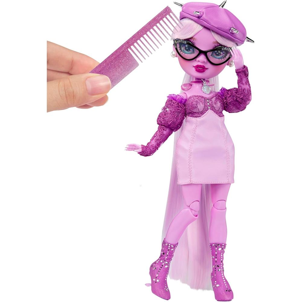 RAINBOW HIGH SHADOW HIGH LAVENDER MUÑECA MORADA CON ACCESORIOS - 5