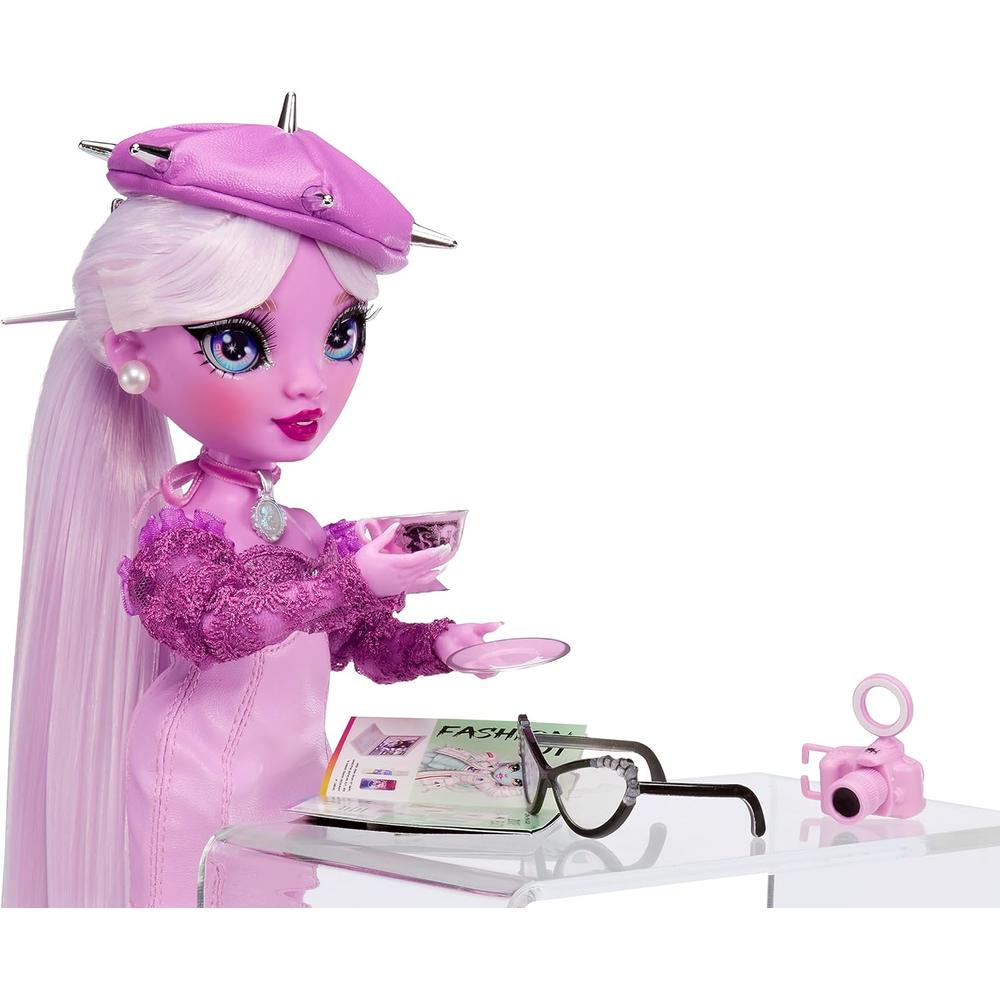 RAINBOW HIGH SHADOW HIGH LAVENDER MUÑECA MORADA CON ACCESORIOS - 6
