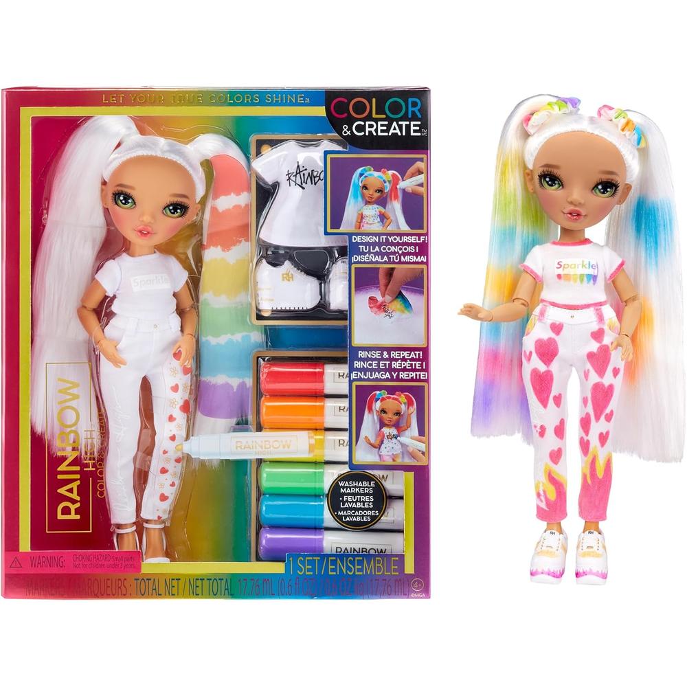 RAINBOW HIGH MUÑECA PARA COLOREAR OJOS VERDES - 1