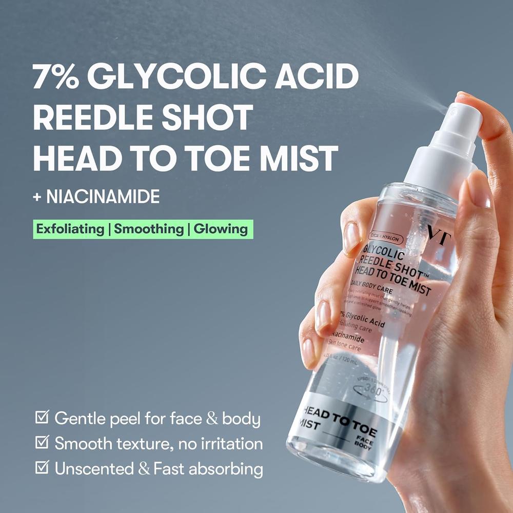 VT COSMETICS SPRAY EXFOLIANTE ÁCIDO GLICÓLICO 7% CON NIACINAMIDA 113 ML - 2