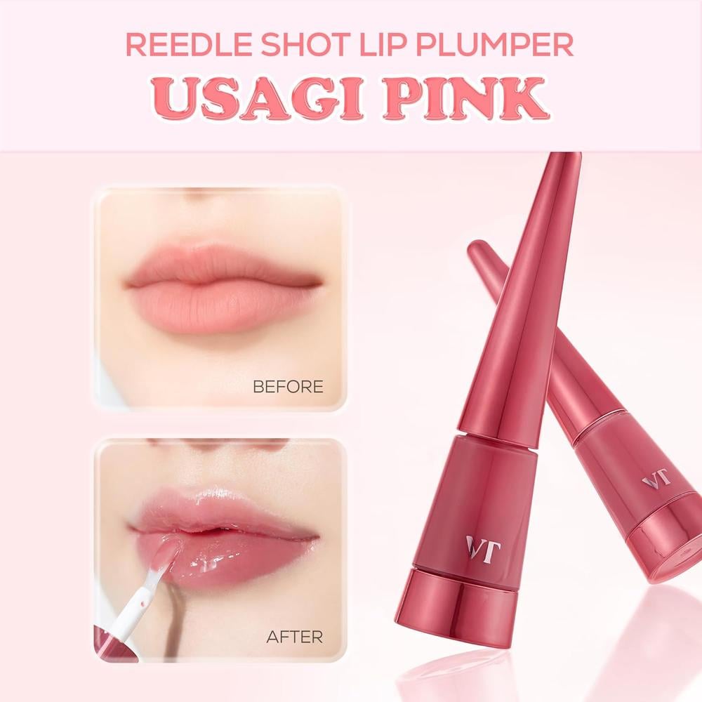 VT COSMETICS REEDLE SHOT BRILLO LABIAL VOLUMINIZADOR ROSA USAGI 4.3G - 2