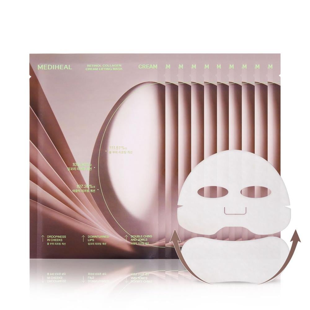 MEDIHEAL MASCARILLA REAFIRMANTE COLÁGENO Y RETINOL 10 UDS - 1