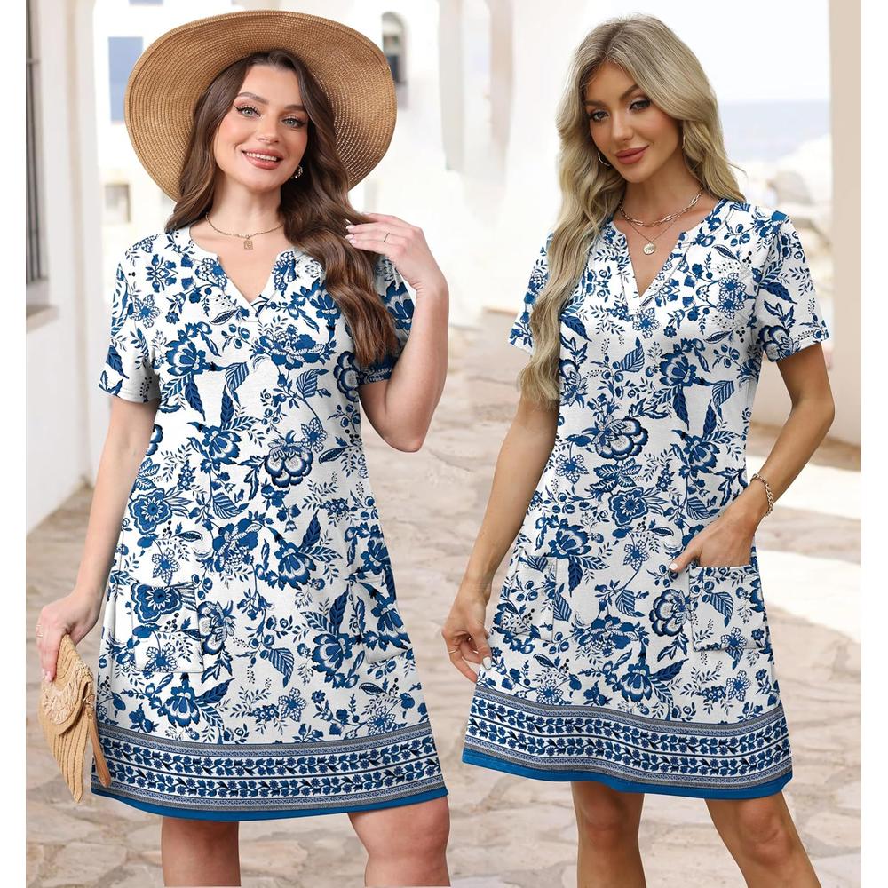 VESTIDO ESTILO BOHEMIO WIHOLL | AZUL - 3