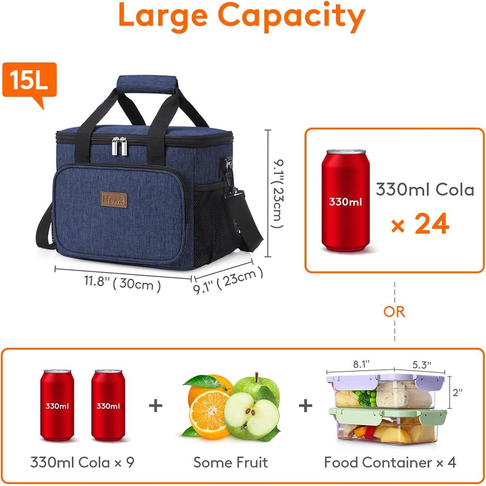 LONCHERA GRANDE DE 15L LIFEWIT - 3
