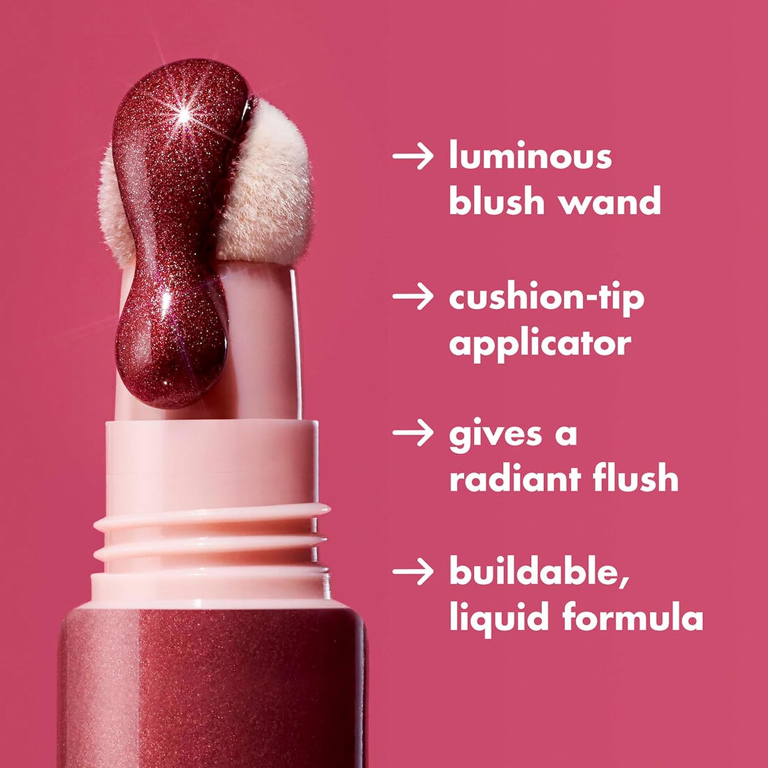 E.L.F. HALO GLOW - VARITA DE BELLEZA RUBOR LÍQUIDO PARA MEJILLAS RADIANTES Y ENROJECIDAS, INFUNDIDA CON ESCUALANO - 3