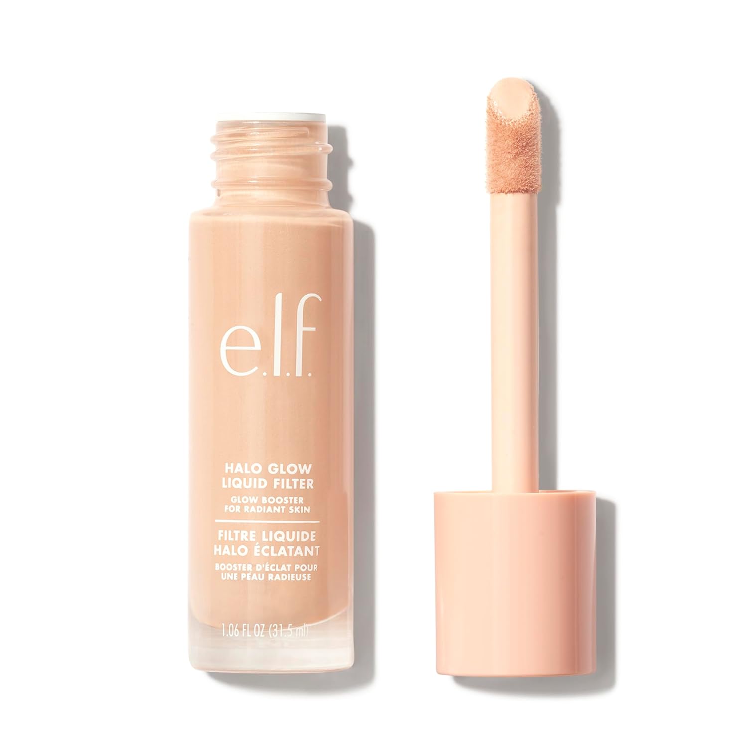 E.L.F. FILTRO LÍQUIDO HALO GLOW, POTENCIADOR DE TEZ PARA UN ASPECTO BRILLANTE Y SUAVE DE ENFOQUE, 1 FERIA - 1