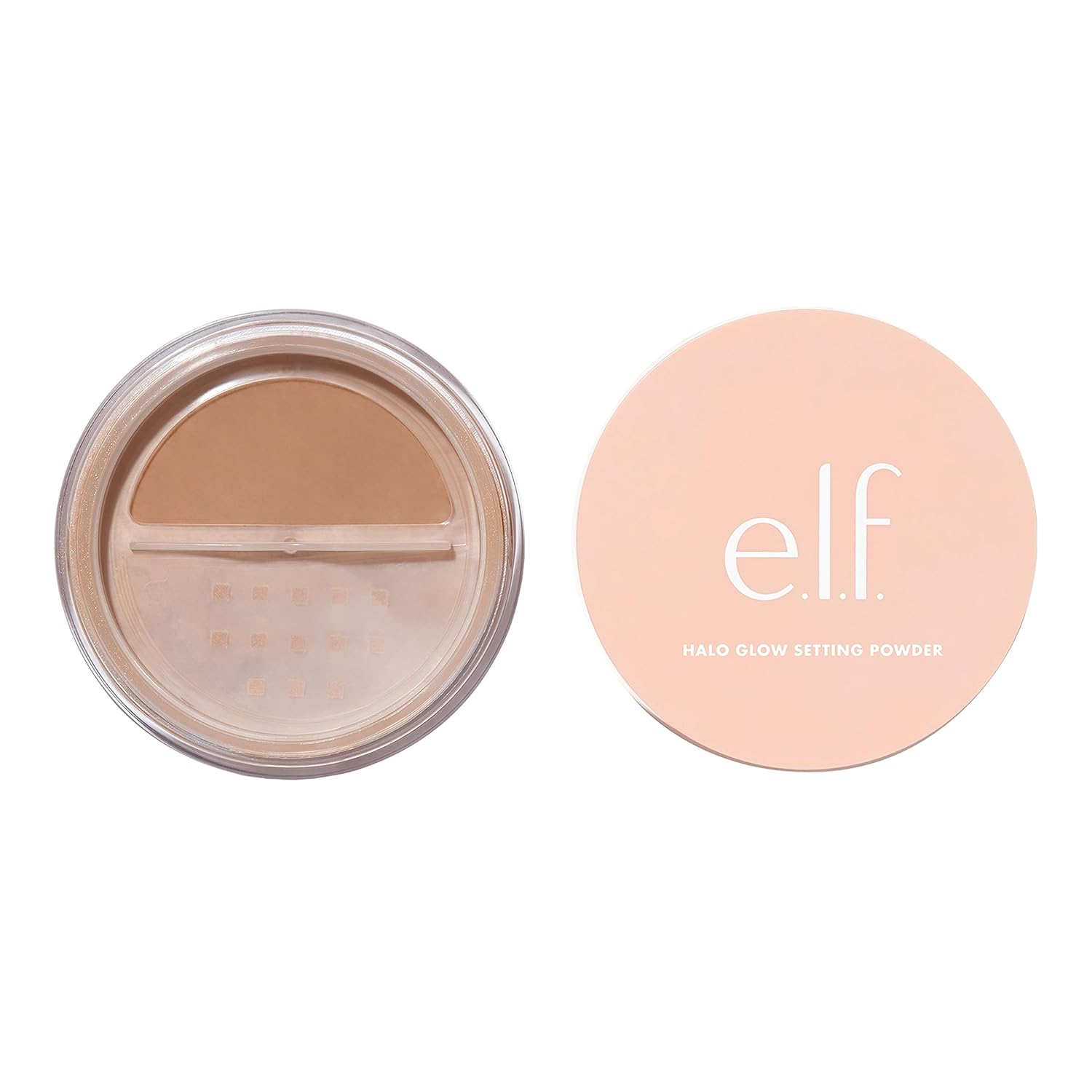 E.L.F. POLVO DE FIJACIÓN HALO GLOW, SEDOSO, NO PESA, DIFUMINADO, ALISA Y MINIMIZA LOS POROS Y LAS LÍNEAS FINAS,0.24 OZS - 1