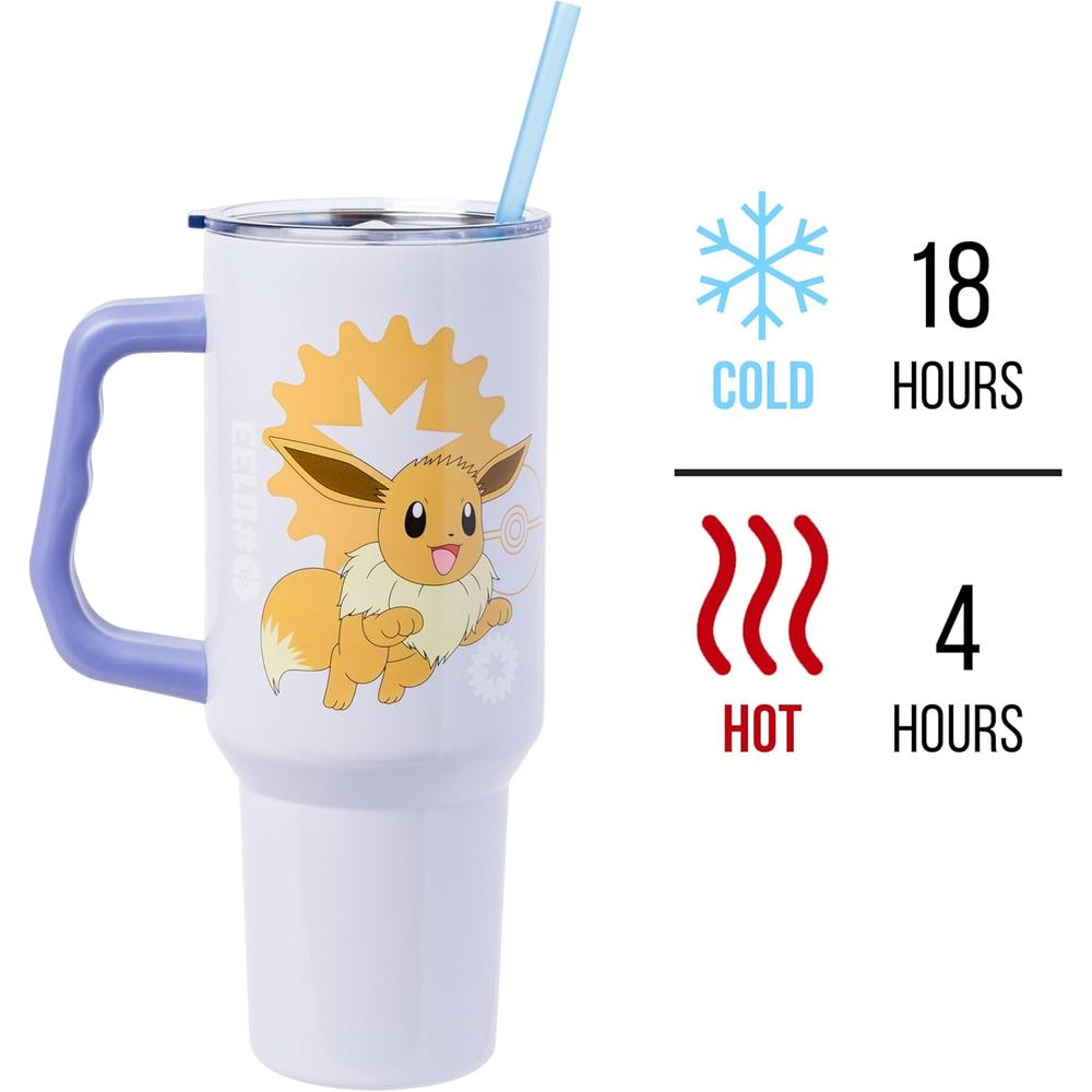 VASO CON ASA Y PAJITA POKEMON 40 OZ / 1183 ML | EEVEE - 3