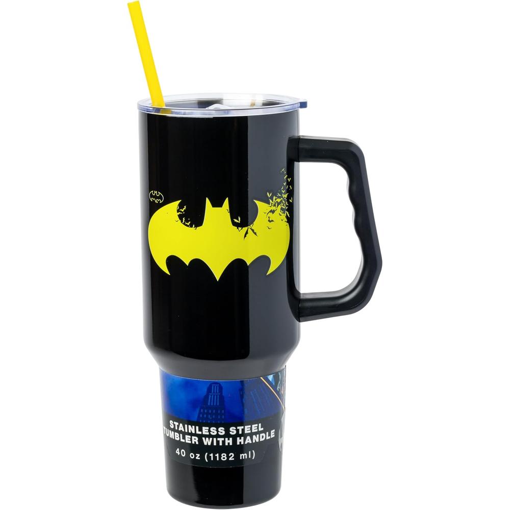 VASO CON ASA Y PAJITA BATMAN 40 OZ / 1183 ML - 1