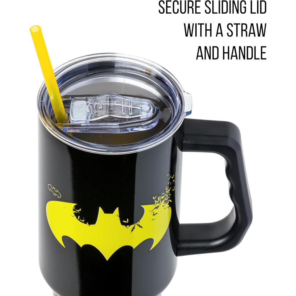 VASO CON ASA Y PAJITA BATMAN 40 OZ / 1183 ML - 2