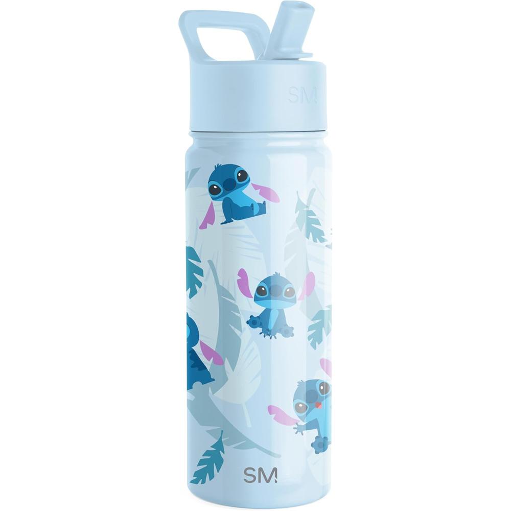 BOTELLA PARA NIÑOS CON PAJILLA SIMPLE MODERN 18 OZ / 532 ML | STITCH - 1