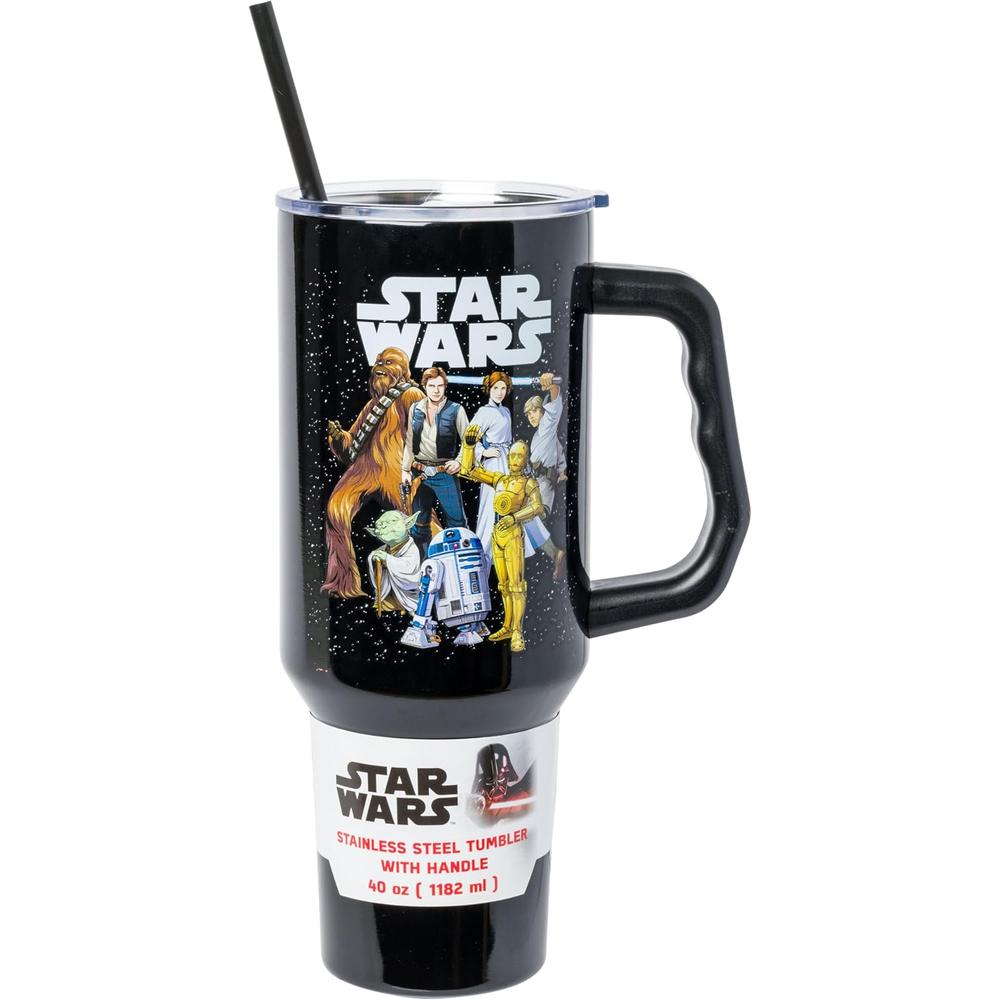 VASO CON ASA Y PAJITA DISNEY 40 OZ / 1183 ML | STARS WARS - 1