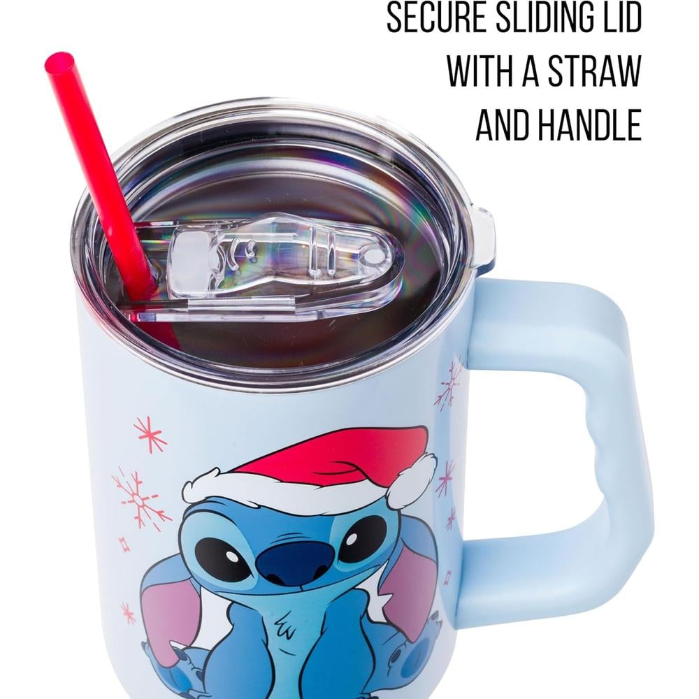 VASO CON ASA Y PAJITA LILO Y STITCH 40 OZ / 1183 ML | NIEVE - 2