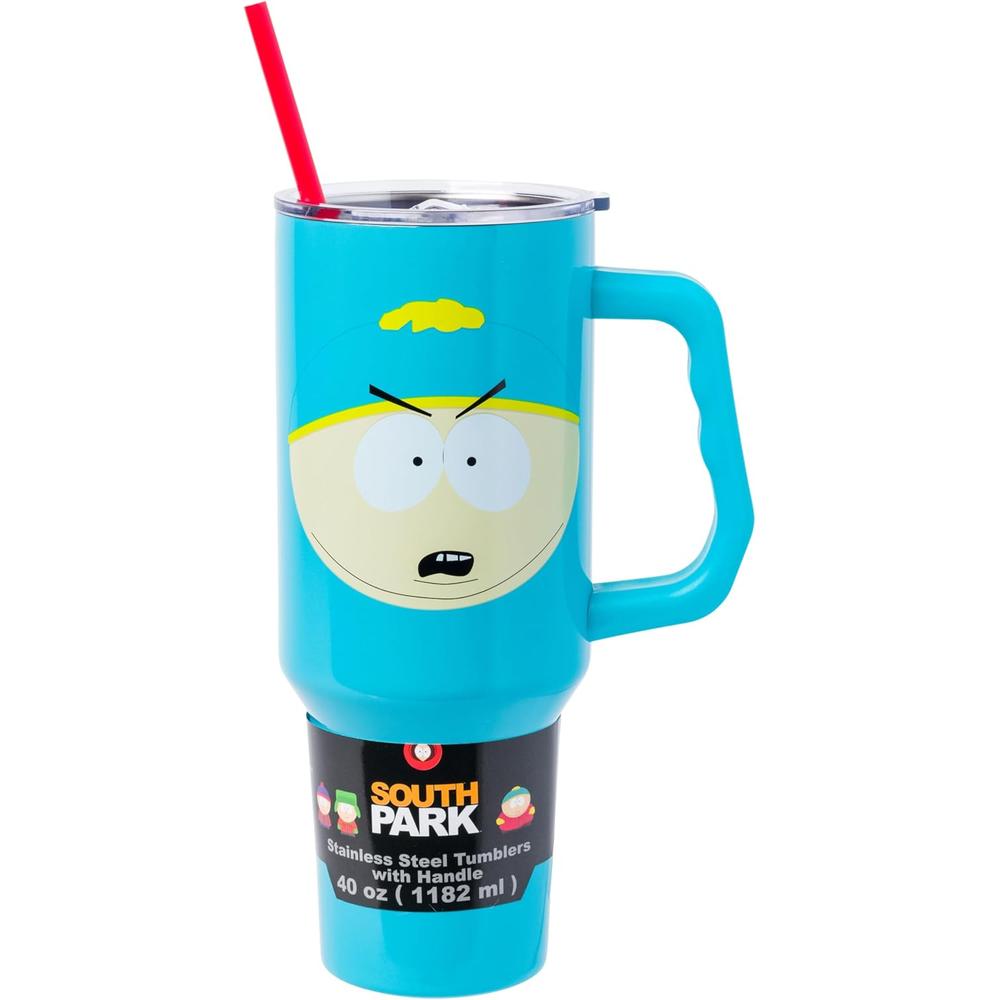 VASO  CON ASA Y PAJITA CARTMAN 40 OZ / 1183 ML - 1