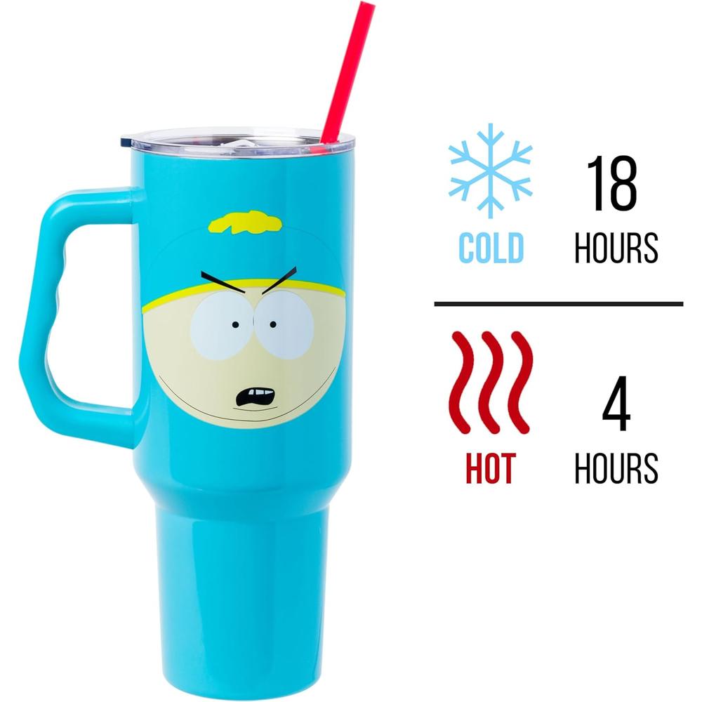 VASO  CON ASA Y PAJITA CARTMAN 40 OZ / 1183 ML - 3