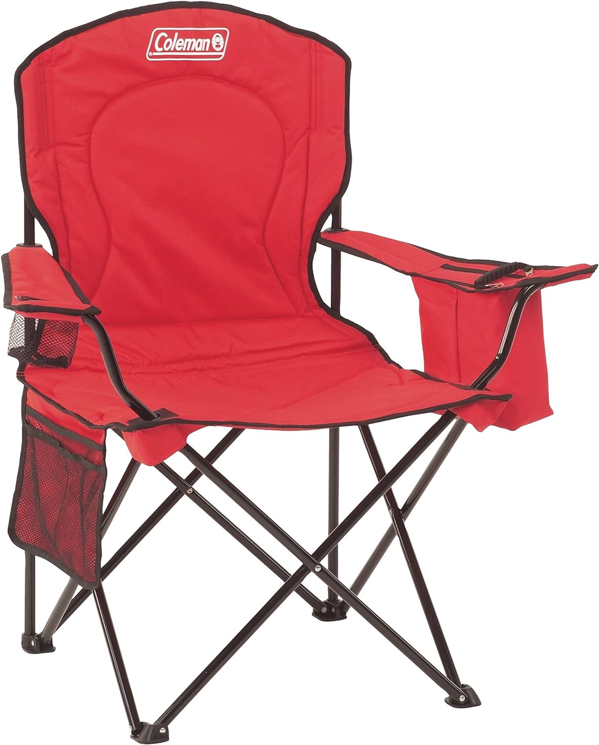 COLEMAN SILLA DE CAMPING PORTÁTIL CON ENFRIADOR DE 4 LATAS, ASIENTO Y RESPALDO TOTALMENTE ACOLCHADOS CON BOLSILLO LATERAL - 1