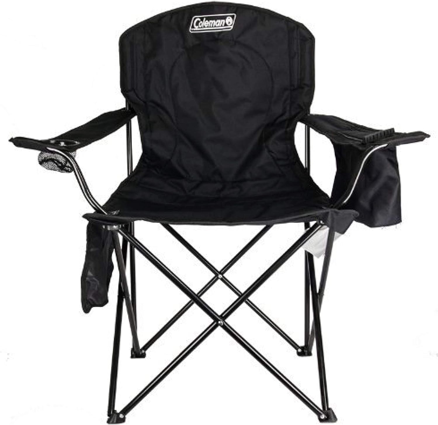 COLEMAN SILLA DE CAMPING PORTÁTIL CON ENFRIADOR DE 4 LATAS, ASIENTO Y RESPALDO TOTALMENTE ACOLCHADOS CON BOLSILLO LATERAL - 1