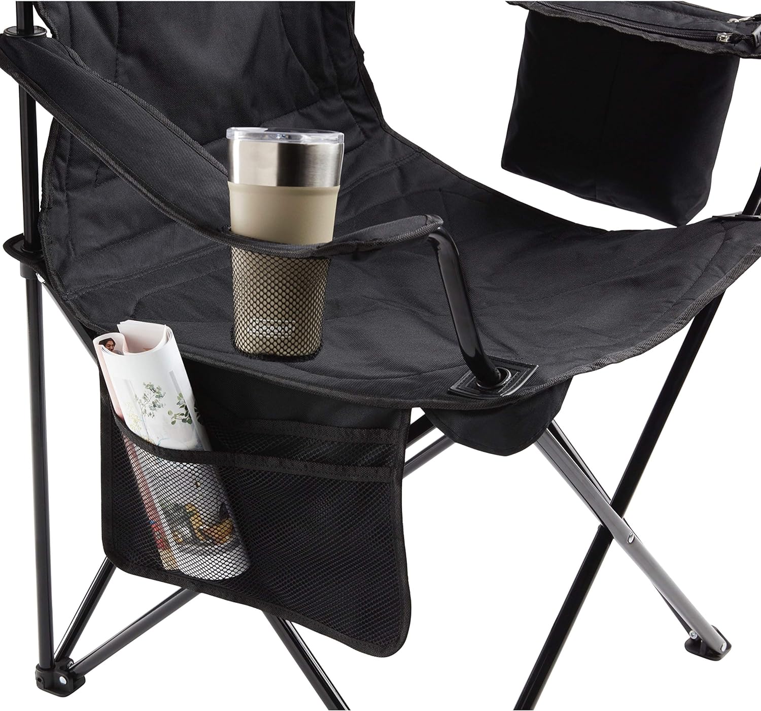 COLEMAN SILLA DE CAMPING PORTÁTIL CON ENFRIADOR DE 4 LATAS, ASIENTO Y RESPALDO TOTALMENTE ACOLCHADOS CON BOLSILLO LATERAL - 4