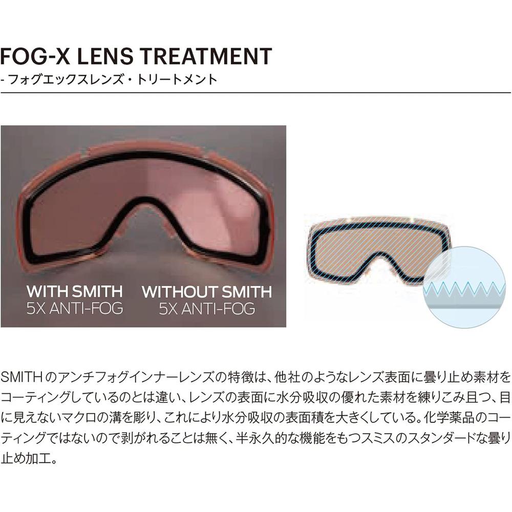 OPTICS FRONTIER SNOW GOGGLE ASIAN FIT SMITH - 3