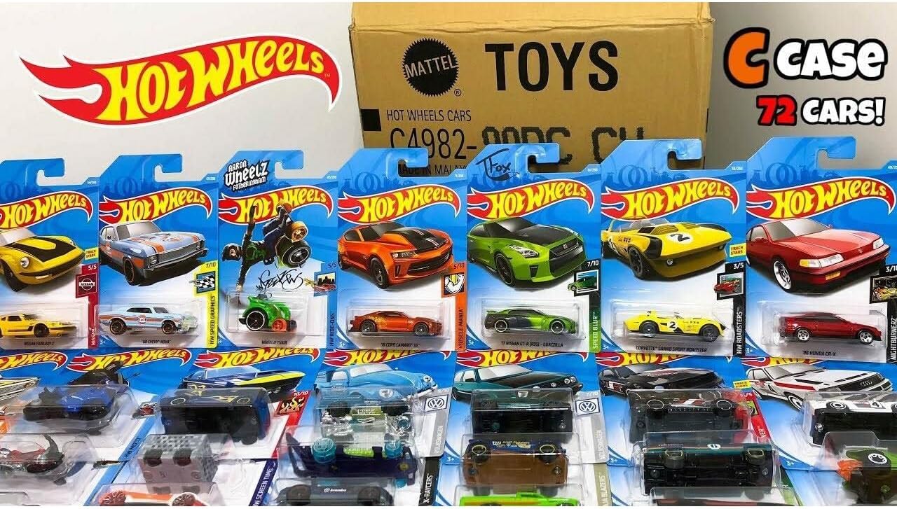 MATTEL HOT WHEELS 72 COUNT RANDOM CASE BASIC DIE-CAST TOY CARS - 2