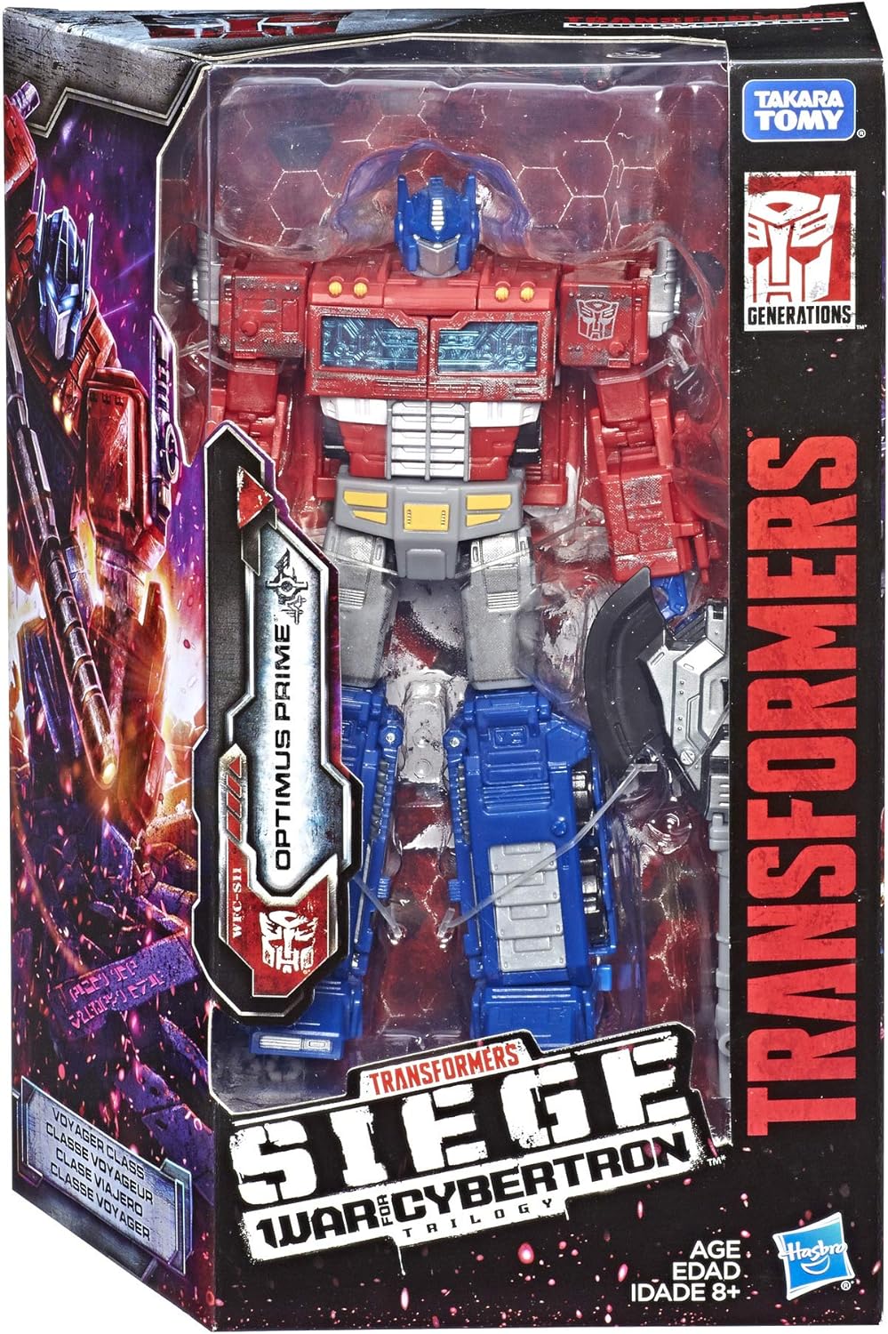 TRANSFORMERS GENERATIONS WAR FOR CYBERTRON: SIEGE VOYAGER CLASS WFC-S11 OPTIMUS PRIME FIGURA DE ACCIÓN - 2