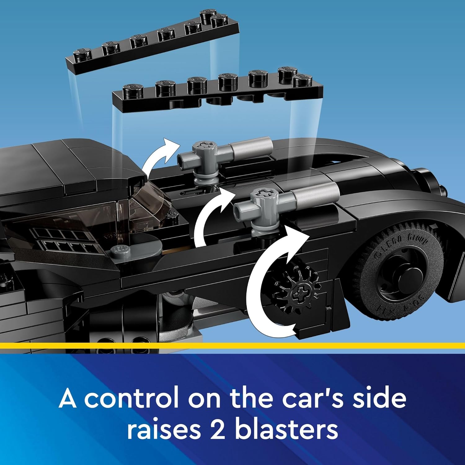 LEGO DC BATMOBILE: BATMAN VS. THE JOKER CHASE JUGUETES DE CONSTRUCCIÓN, VEHÍCULO DE BATMAN CON ARMAS Y UNA CABINA - 4