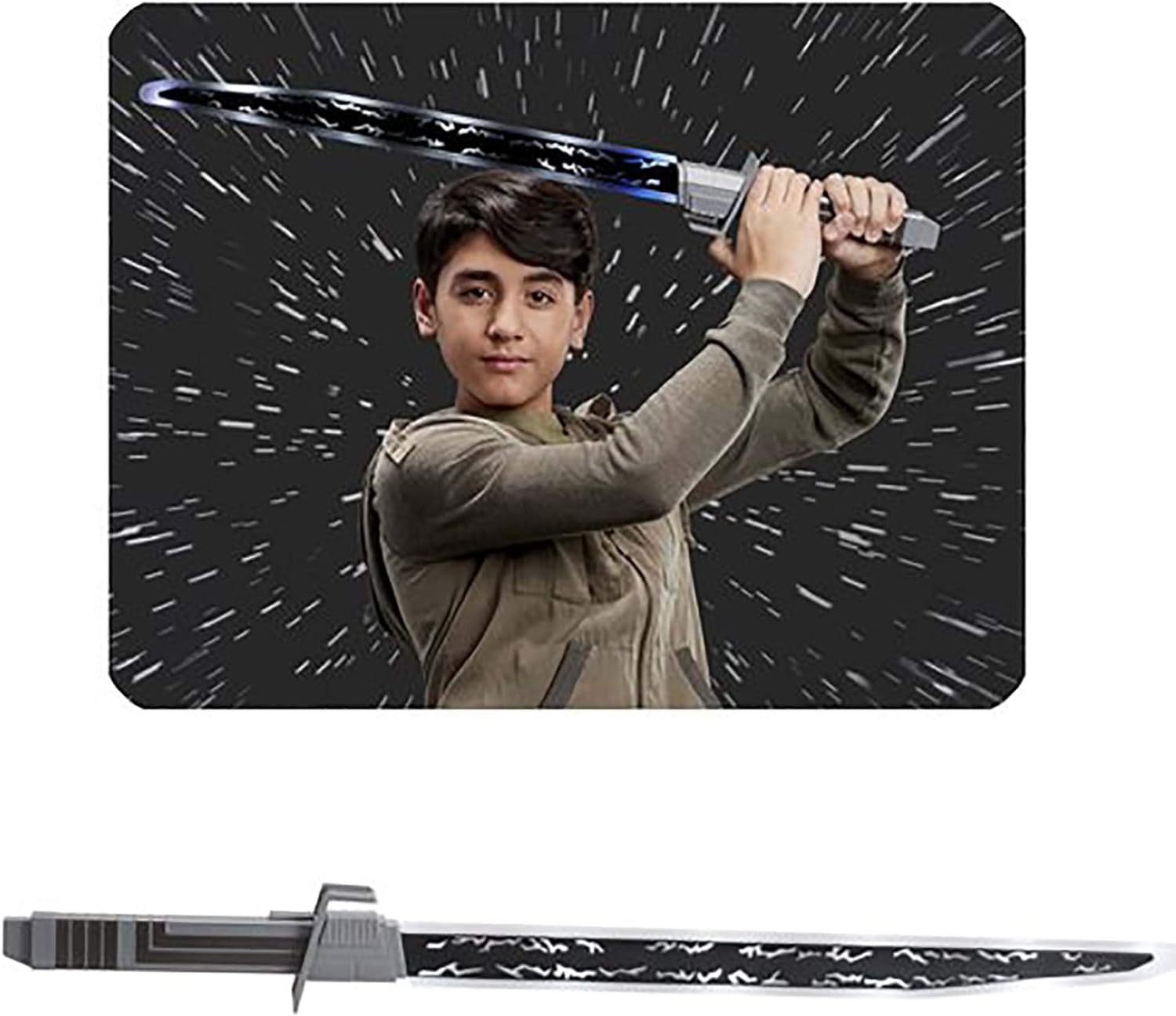 STAR WARS MANDALORIAN - SABLE DE LUZ DE SABLE OSCURO CON LUCES Y SONIDOS ELECTRÓNICOS, THE CLONE WARS PARA NIÑOS, MULTICOLOR - 4