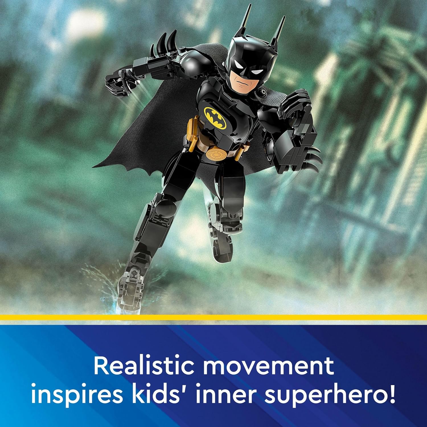 LEGO DC BATMAN FIGURA DE ACCIÓN PARA CONSTRUIR, JUGUETE TOTALMENTE ARTICULADO CON CAPA Y DETALLES AUTÉNTICOS DE LA PELÍCULA - 5