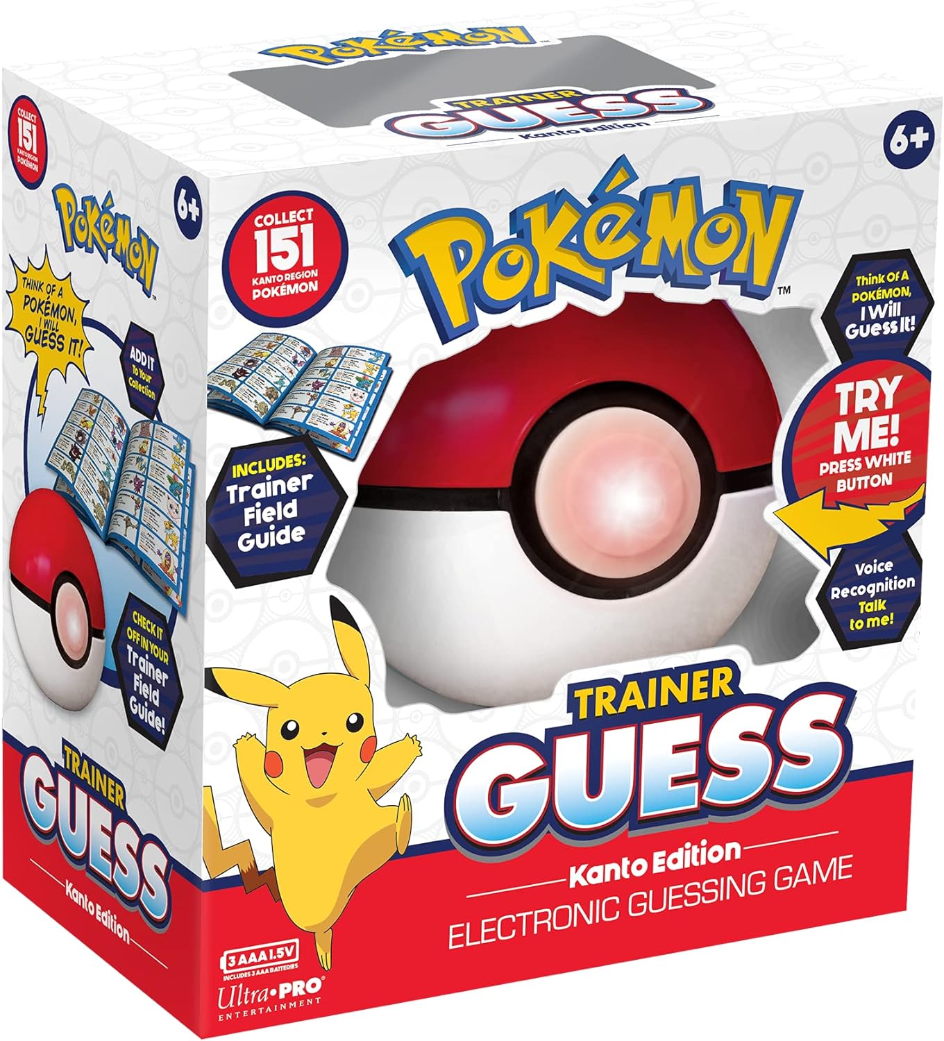 POKEMON TRAINER GUESS-KANTO EDITION TOYRECONOCIMIENTO DE VOZ ELECTRÓNICO JUEGO DE ADIVINANZAS POKEMON GO TABLERO DE VIAJE DIGITAL - 1