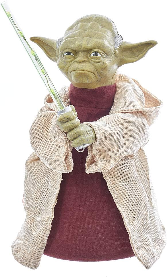 KURT ADLER - YODA DE STAR WARS CON BATERÍA DE 12 PULGADAS CON SABLE DE LUZ LED - 2