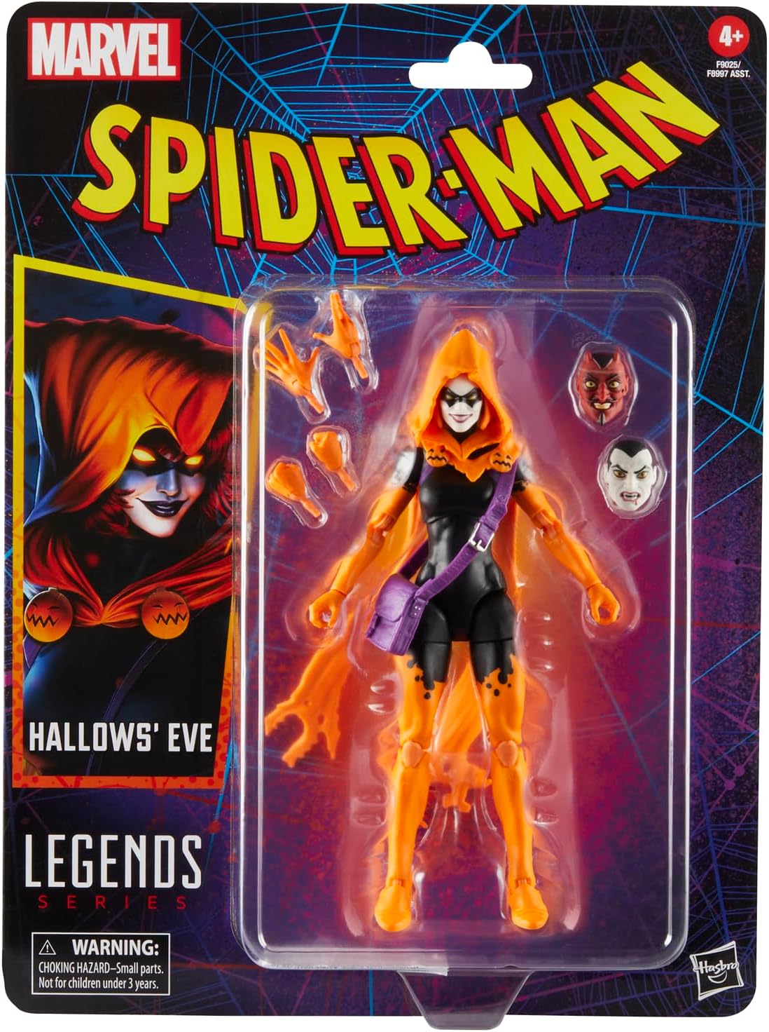 MARVEL LEGENDS SERIES HALLOWS' EVE, SPIDER-MAN COMICS FIGURA DE ACCIÓN COLECCIONABLE DE 6 PULGADAS - 6