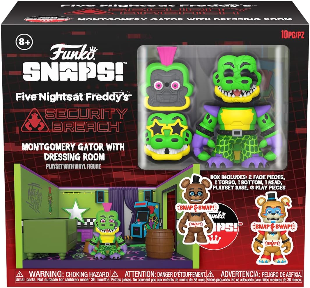 FUNKO SNAPS!: CINCO NOCHES EN FREDDY'S - MONTGOMERY GATOR CON VESTIDOR - 3