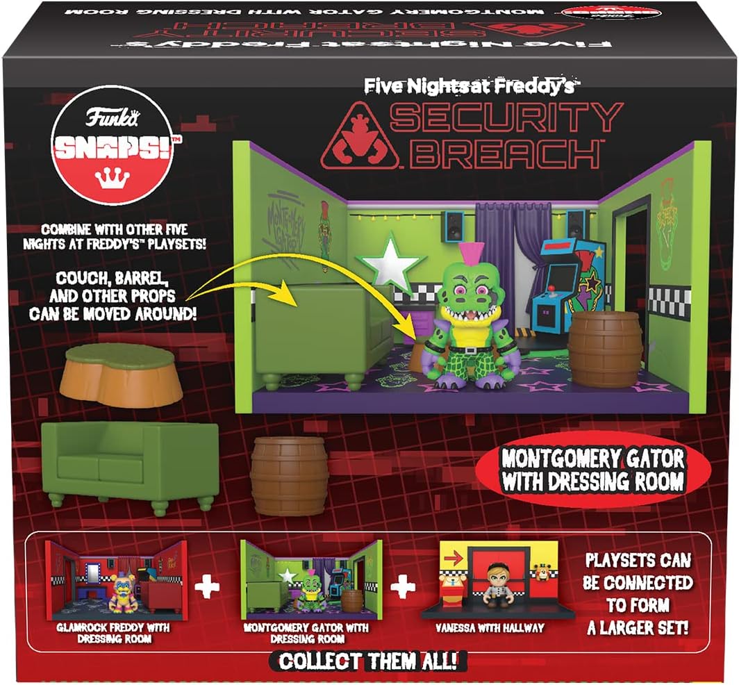 FUNKO SNAPS!: CINCO NOCHES EN FREDDY'S - MONTGOMERY GATOR CON VESTIDOR - 4