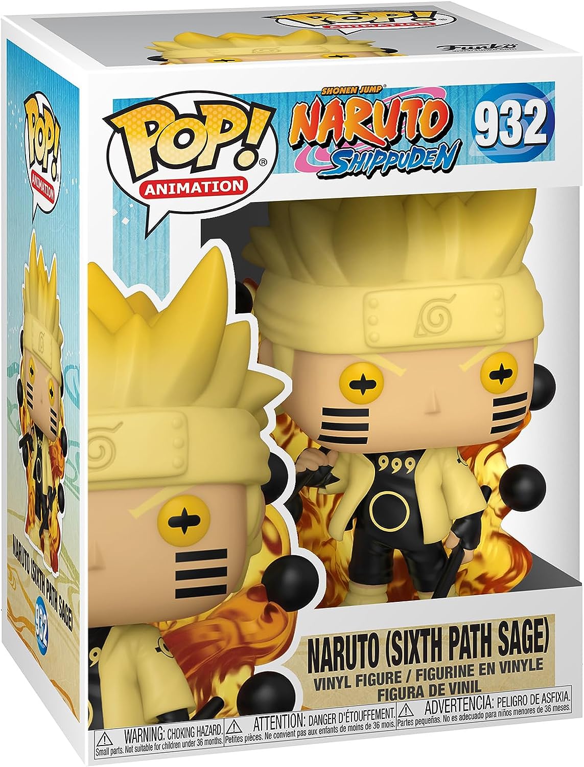 ¡FUNKO POP! ANIMATION NARUTO UZUMAKI SIX PATH SAGE - FIGURA COLECCIONABLE DE VINILO - IDEA DE REGALO - MERCANCÍA OFICIAL - 1