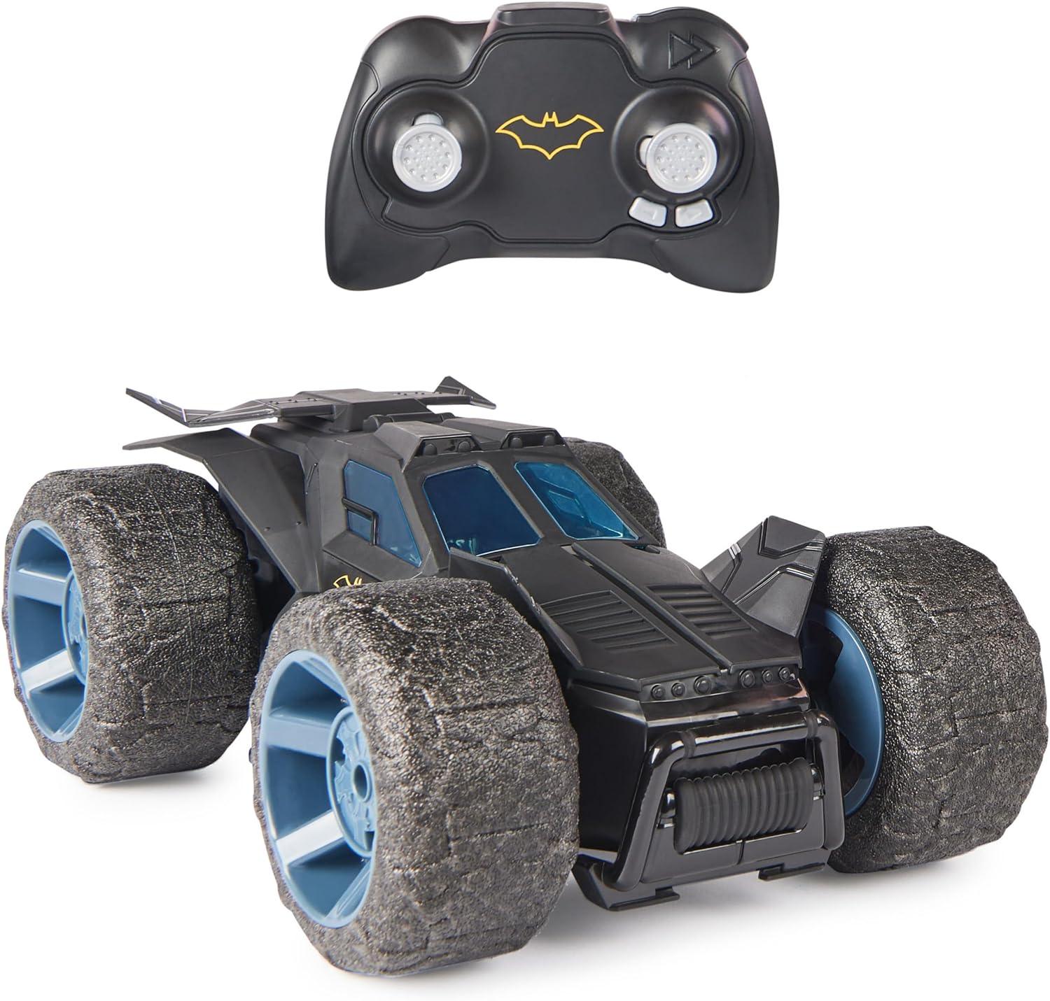 DC COMICS, BATMAN STUNT FORCE BATMOBILE,AUTO DE CONTROL REMOTO,TURBO BOOST Y TRUCOS LOCOS, JUGUETES COLECCIONABLES DE SUPERHÉROES - 1