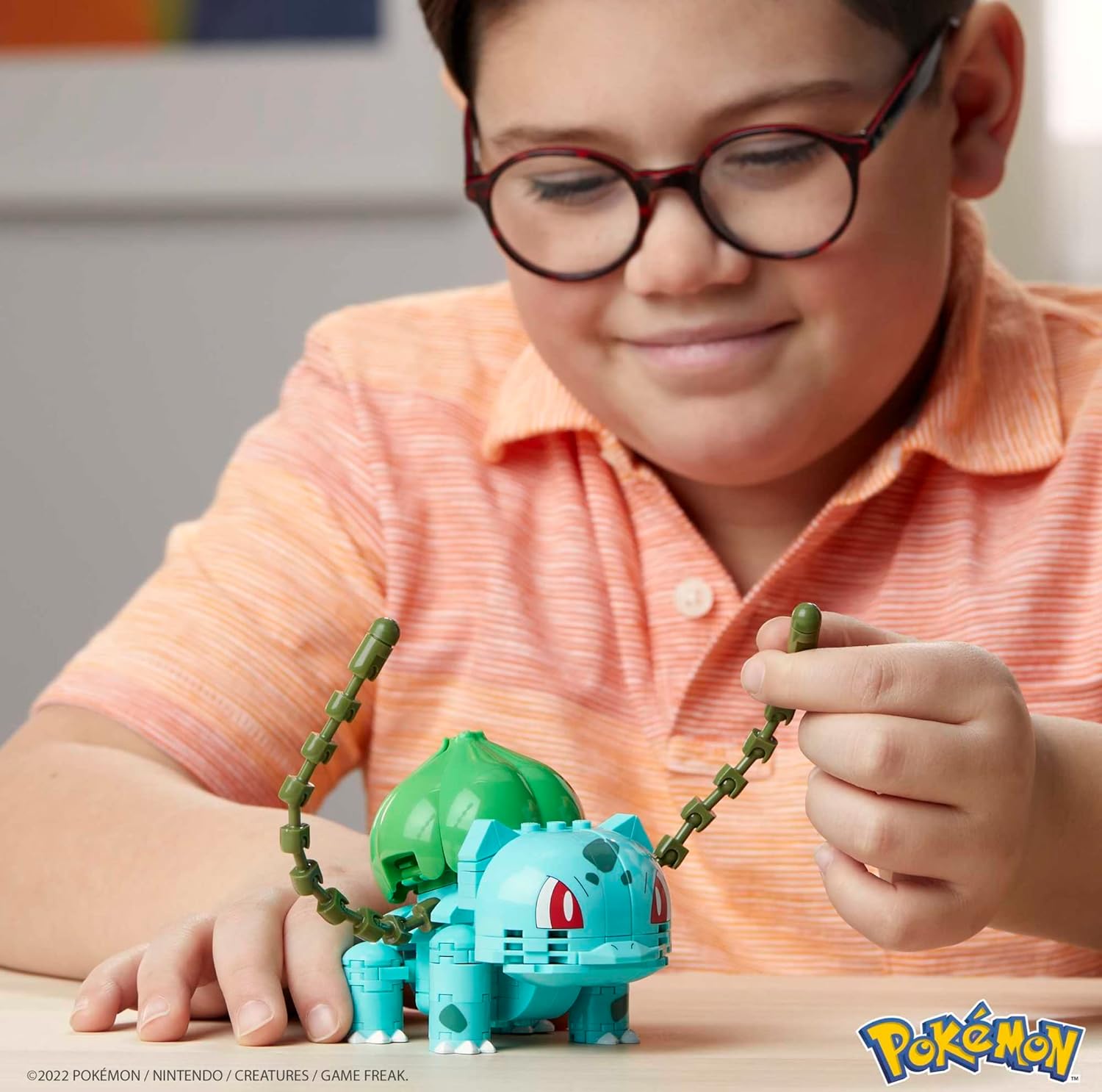 POKÉMON MEGA JUGUETES DE CONSTRUCCIÓN DE FIGURAS DE ACCIÓN, BULBASAUR CON 175 PIEZAS, 1 PERSONAJE POSABLE, 4 PULGADAS DE ALTO - 2