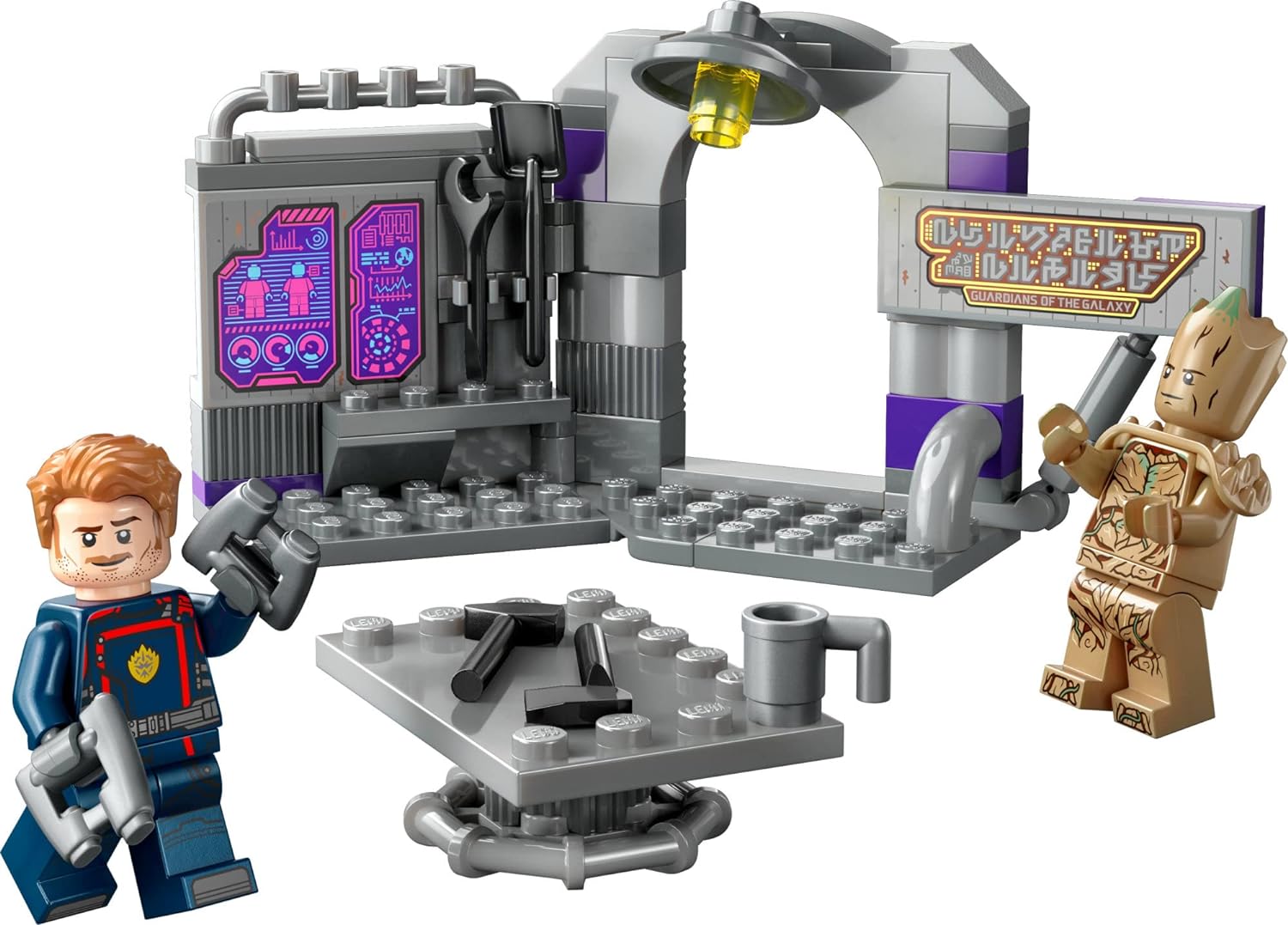 LEGO MARVEL GUARDIANS OF THE GALAXY HEADQUARTERS 76253, JUGUETES DE CONSTRUCCIÓN DE SUPERHÉROES,CON MINIFIGURAS GROOT Y STAR-LORD - 5