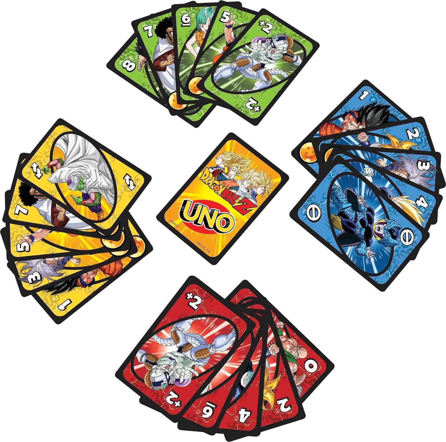 MATTEL GAMES UNO - JUEGO DE CARTAS DRAGON BALL Z PARA NOCHE FAMILIAR CON GRÁFICOS TEMÁTICOS PARA 2 A 10 JUGADORES - 2