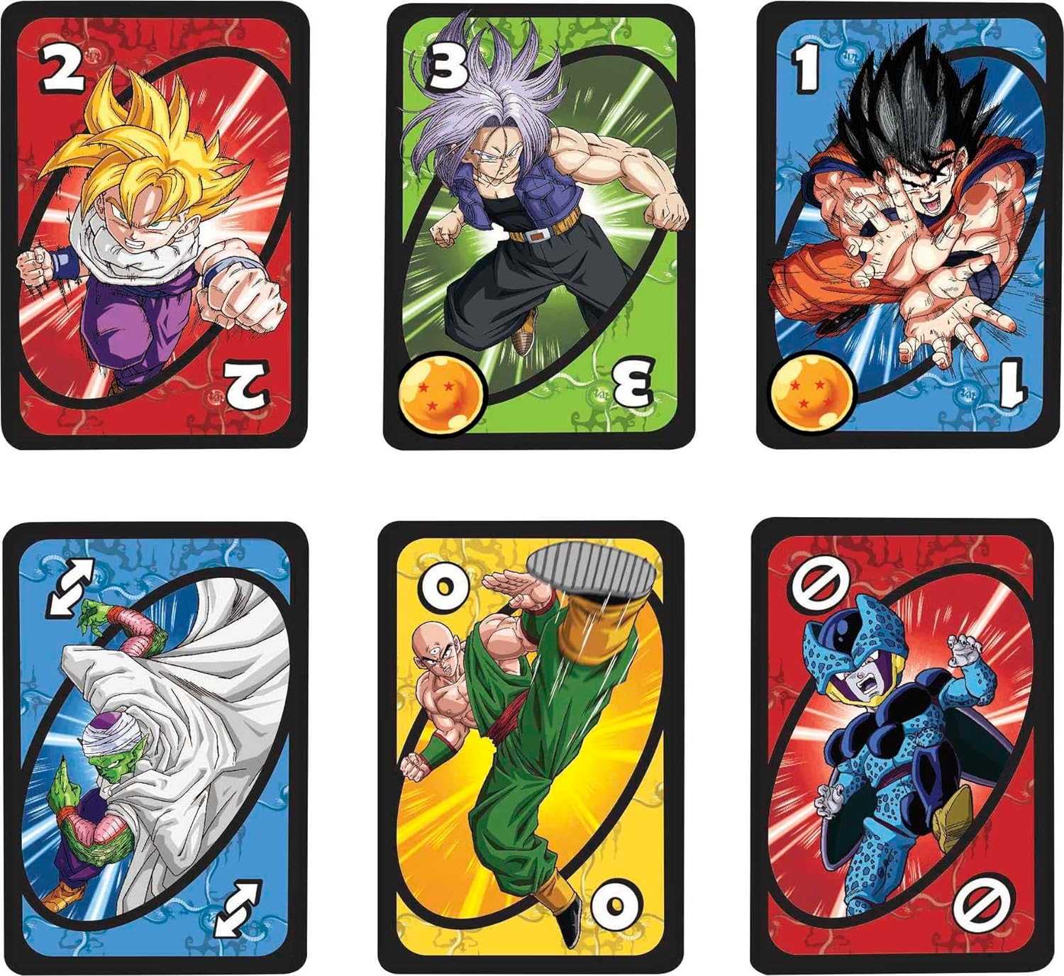 MATTEL GAMES UNO - JUEGO DE CARTAS DRAGON BALL Z PARA NOCHE FAMILIAR CON GRÁFICOS TEMÁTICOS PARA 2 A 10 JUGADORES - 3
